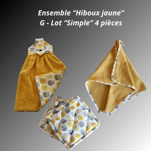 Ensemble Hiboux Jaunes