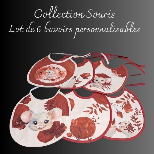 Bavoirs-Bandanas "Souris"