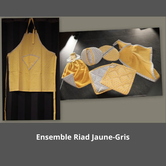 Ensemble Riad Jaune et Gris